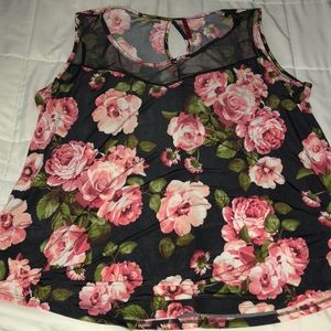 Women’s flower dress up shirt